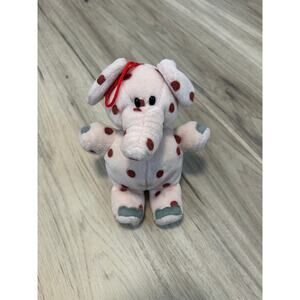 Rudolph Island of Misfit Toys PINK SPOTTED ELEPHANT 7" Plush STUFFED ANIMAL